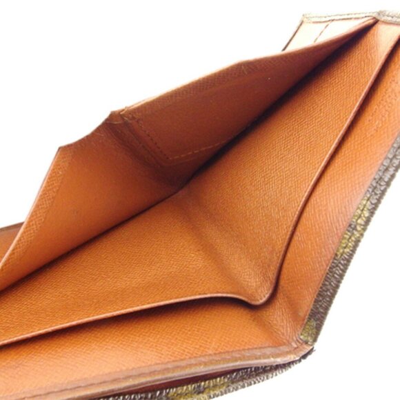 Louis Vuitton W Hook Wallet Monogram Beige Monogram Canvas Authentic Used - Picture 7 of 8